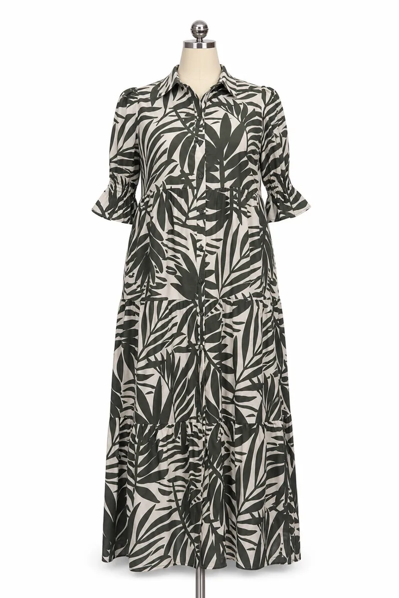 Cotton voile maxi dress
